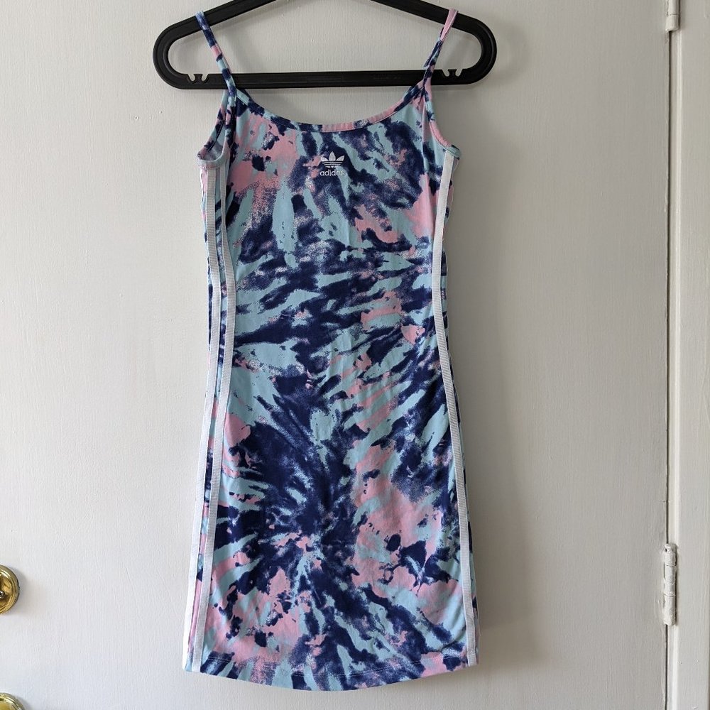 Adidas Originals summer tie dye tank dress size XS